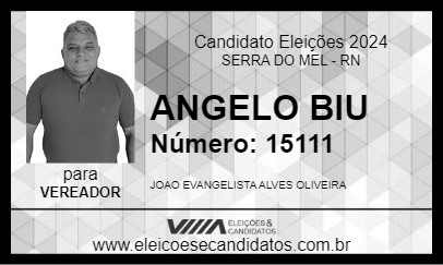 Candidato ANGELO BIU 2024 - SERRA DO MEL - Eleições