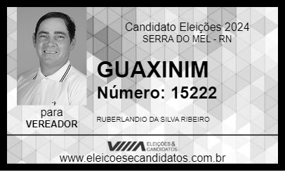 Candidato GUAXINIM 2024 - SERRA DO MEL - Eleições