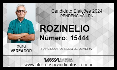 Candidato ROZINELIO 2024 - PENDÊNCIAS - Eleições