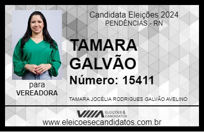 Candidato TAMARA GALVÃO 2024 - PENDÊNCIAS - Eleições