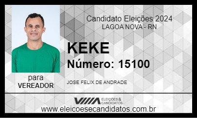 Candidato KEKE 2024 - LAGOA NOVA - Eleições