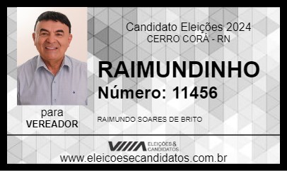 Candidato RAIMUNDINHO 2024 - CERRO CORÁ - Eleições