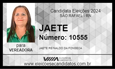 Candidato JAETE 2024 - SÃO RAFAEL - Eleições