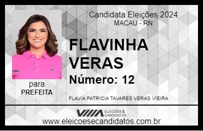 Candidato FLAVINHA VERAS 2024 - MACAU - Eleições