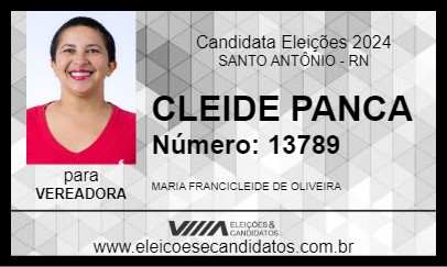 Candidato CLEIDE PANCA 2024 - SANTO ANTÔNIO - Eleições