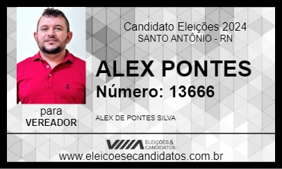 Candidato ALEX PONTES 2024 - SANTO ANTÔNIO - Eleições