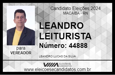 Candidato LEANDRO LEITURISTA 2024 - MACAÍBA - Eleições