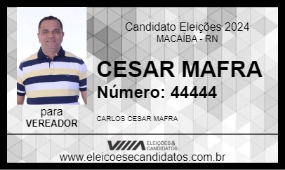 Candidato CESAR MAFRA 2024 - MACAÍBA - Eleições