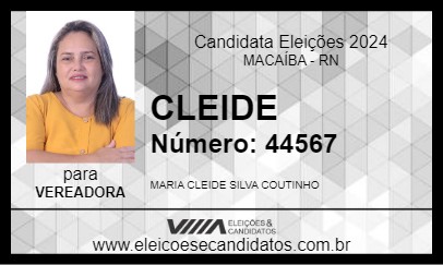 Candidato CLEIDE 2024 - MACAÍBA - Eleições