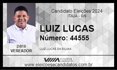 Candidato LUIZ LUCAS 2024 - ITAJÁ - Eleições