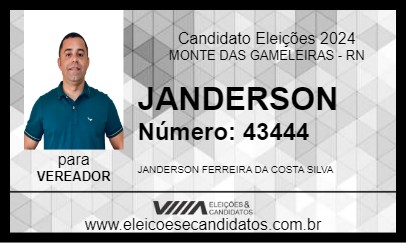 Candidato JANDERSON 2024 - MONTE DAS GAMELEIRAS - Eleições