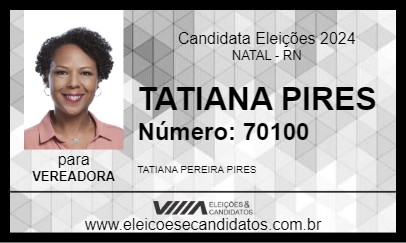 Candidato TATIANA PIRES  2024 - NATAL - Eleições