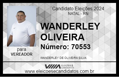 Candidato WANDERLEY OLIVEIRA 2024 - NATAL - Eleições