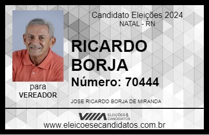 Candidato RICARDO BORJA 2024 - NATAL - Eleições