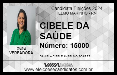 Candidato CIBELE DA SAÚDE 2024 - IELMO MARINHO - Eleições