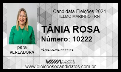 Candidato TÂNIA ROSA 2024 - IELMO MARINHO - Eleições