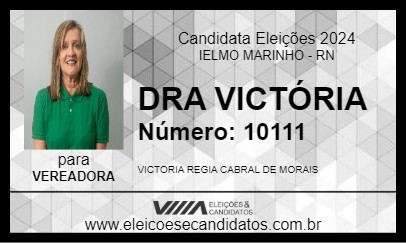 Candidato DRA VICTÓRIA 2024 - IELMO MARINHO - Eleições