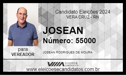 Candidato JOSEAN 2024 - VERA CRUZ - Eleições