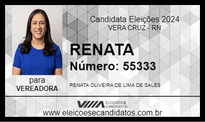 Candidato RENATA 2024 - VERA CRUZ - Eleições