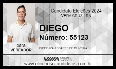 Candidato DIEGO 2024 - VERA CRUZ - Eleições