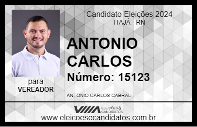 Candidato ANTONIO CARLOS 2024 - ITAJÁ - Eleições