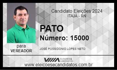 Candidato PATO 2024 - ITAJÁ - Eleições