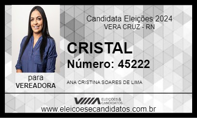 Candidato CRISTAL 2024 - VERA CRUZ - Eleições