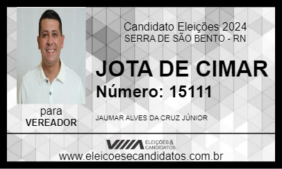 Candidato JOTA DE CIMAR 2024 - SERRA DE SÃO BENTO - Eleições