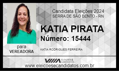 Candidato KATIA PIRATA 2024 - SERRA DE SÃO BENTO - Eleições