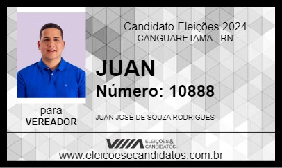 Candidato JUAN 2024 - CANGUARETAMA - Eleições