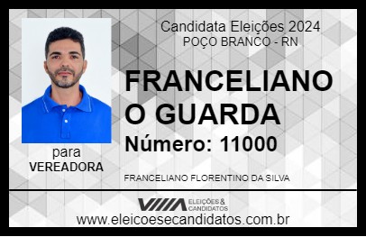 Candidato FRANCELIANO O GUARDA 2024 - POÇO BRANCO - Eleições