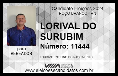 Candidato VAVAL DO SURUBIM 2024 - POÇO BRANCO - Eleições