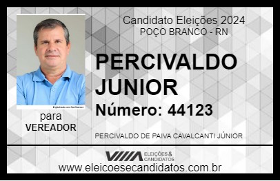 Candidato PERCIVALDO JUNIOR 2024 - POÇO BRANCO - Eleições