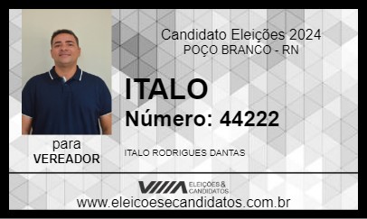 Candidato ITALO 2024 - POÇO BRANCO - Eleições