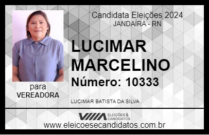 Candidato LUCIMAR MARCELINO 2024 - JANDAÍRA - Eleições