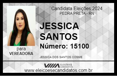 Candidato JESSICA SANTOS 2024 - PEDRA PRETA - Eleições