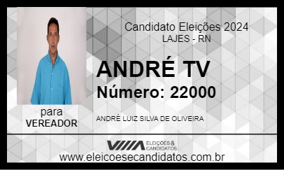 Candidato ANDRÉ TV 2024 - LAJES - Eleições