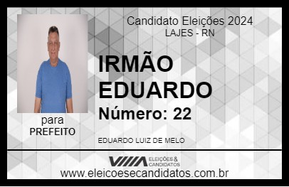 Candidato IRMÃO EDUARDO 2024 - LAJES - Eleições