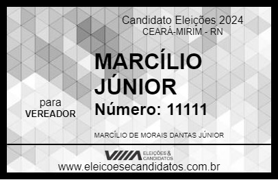 Candidato MARCÍLIO JÚNIOR 2024 - CEARÁ-MIRIM - Eleições