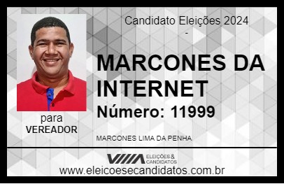 Candidato MARCONES DA INTERNET 2024 - CEARÁ-MIRIM - Eleições