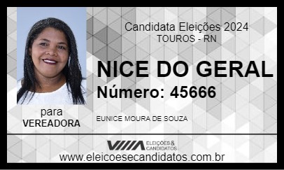 Candidato NICE DO GERAL 2024 - TOUROS - Eleições