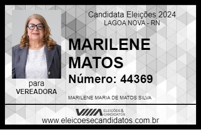 Candidato MARILENE MATOS 2024 - LAGOA NOVA - Eleições