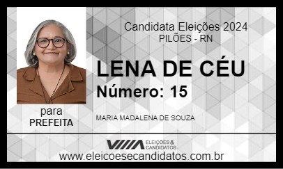 Candidato LENA DE CÉU 2024 - PILÕES - Eleições