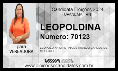 Candidato LEOPOLDINA 2024 - UPANEMA - Eleições