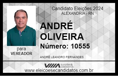 Candidato ANDRÉ OLIVEIRA 2024 - ALEXANDRIA - Eleições