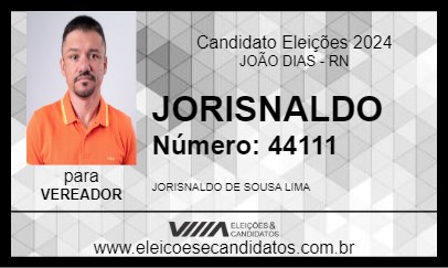 Candidato JORISNALDO 2024 - JOÃO DIAS - Eleições