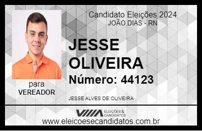 Candidato JESSE OLIVEIRA 2024 - JOÃO DIAS - Eleições