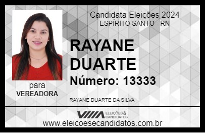 Candidato RAYANE DUARTE 2024 - ESPÍRITO SANTO - Eleições