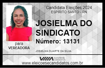 Candidato JOSIELMA DO SINDICATO 2024 - ESPÍRITO SANTO - Eleições