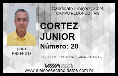 Candidato CORTEZ JUNIOR 2024 - CAMPO REDONDO - Eleições